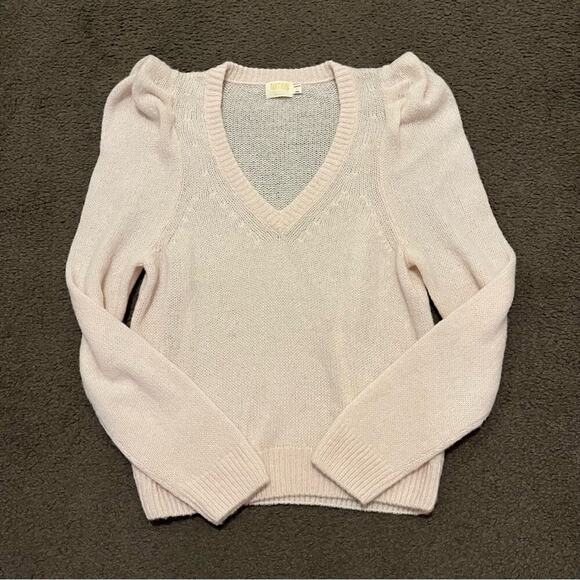 Nation LTD Lara Puff Sleeve Baby Alpaca Merino Wool Blend Sweater - Picture 4 of 8